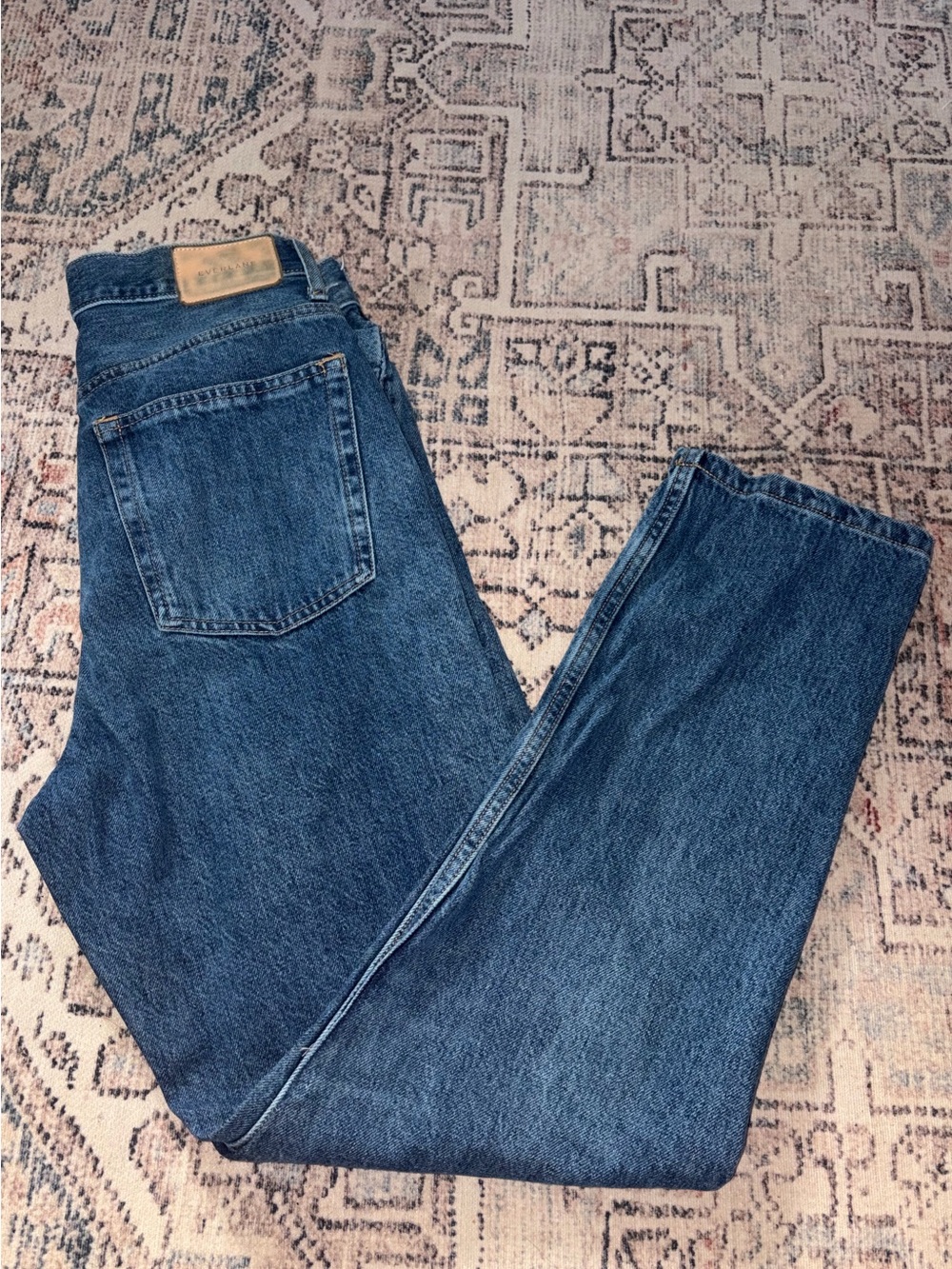 Everlane Jeans dark washed straight legged